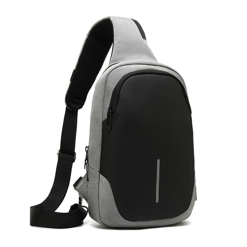 Secure Multi Layer Chest Bag For Outdoor Cycling - Black