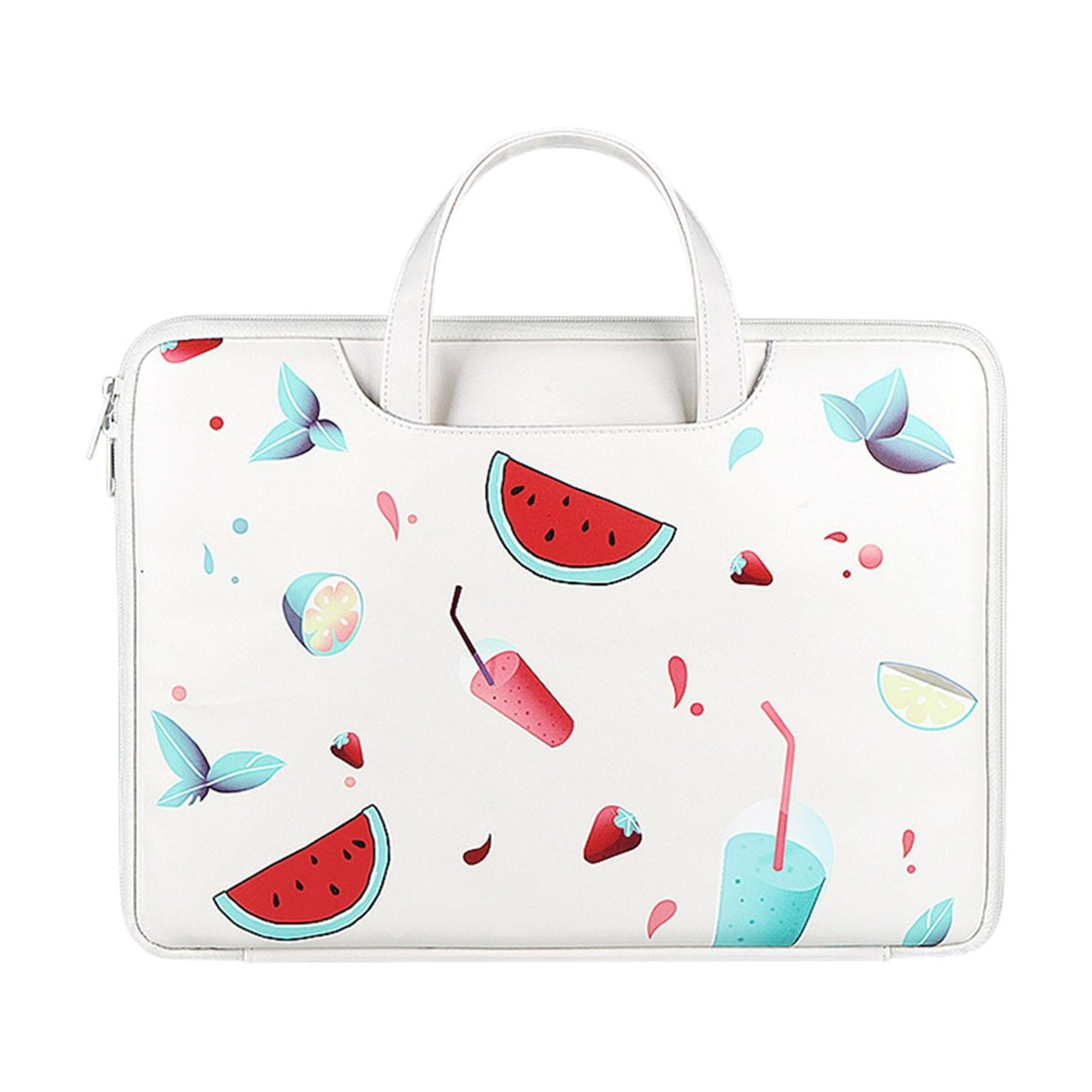 13.3 Inch Lightweight Printed Laptop Bag in Pu Material - Watermelon