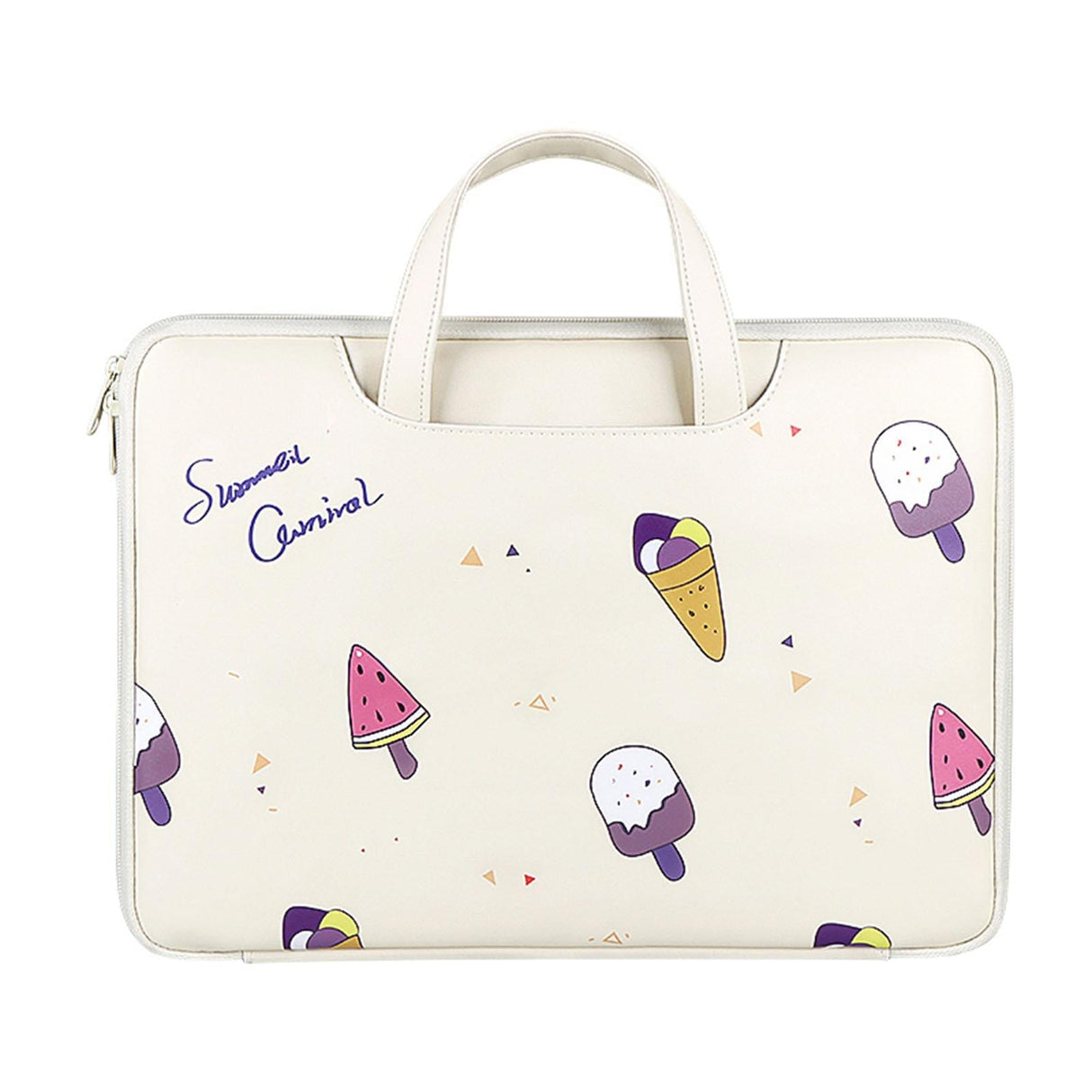 13.3 Inch Lightweight Printed Laptop Bag in Pu Material - Watermelon