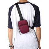 Universal Nylon Chest Bag For 5.5 Inch -7.2 Inch Phones Fashionable And Functional - Grey - Extra Image