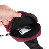 Universal Nylon Chest Bag For 5.5 Inch -7.2 Inch Phones Fashionable And Functional - Grey - Extra Image