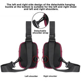 Universal Nylon Chest Bag For 5.5 Inch -7.2 Inch Phones Fashionable And Functional - Grey - Extra Image