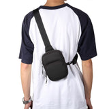 Universal Nylon Chest Bag For 5.5 Inch -7.2 Inch Phones Fashionable And Functional - Grey - Extra Image