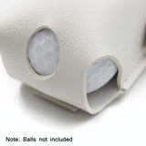 Compact Leather Golf Bag for Protection on the Go - Blue - Top-Down View