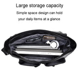 Large Capacity Business Messenger Bag For Men - Blue - Top-Down View