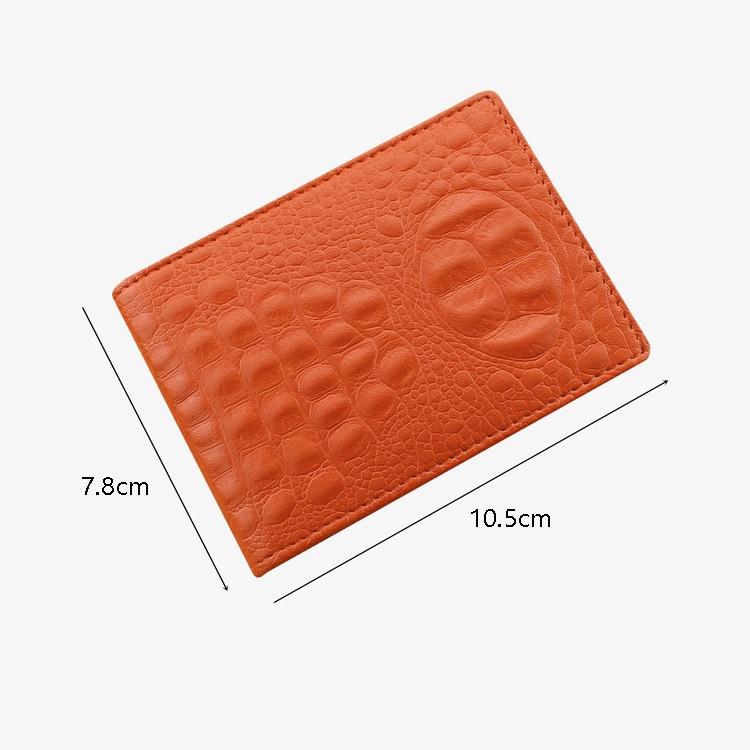 Universal Crocodile Pattern Driver License Cover With Card Slot - Black