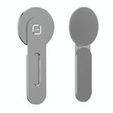 Aluminum Magnetic Phone Stand for Laptop Expansion - Silver