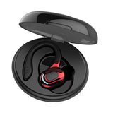 Wireless Bluetooth Earphones with Charging Case - F8 - Blue Single Ear