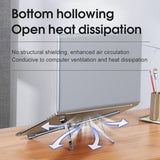 Versatile Laptop Docking Stand with Enhanced Cooling and Folding Design - Gray