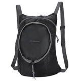 Waterproof Nylon Collapsible Backpack Lightweight Travel Bag For Women And Men - Black
