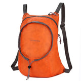 Waterproof Nylon Collapsible Backpack Lightweight Travel Bag For Women And Men - Black