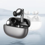 Waterproof Bluetooth Earbuds with Active Noise Reduction - White - Side View