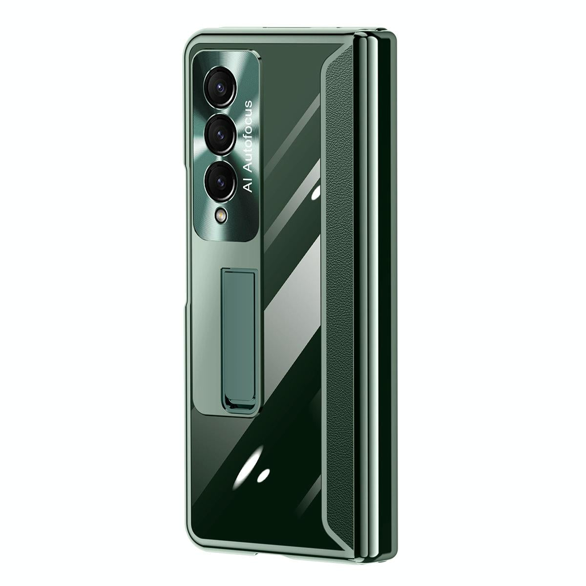 For Samsung Galaxy Z Fold4 5G Samsung Fold 4 Full Body Hinge Case - Electroplated - Gold