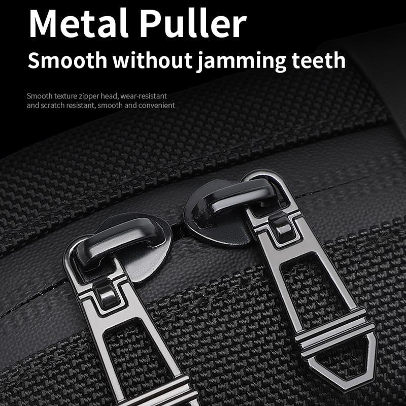 Waterproof Mini Crossbody Bag For Men Oxford Cloth Design - Grey