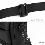 Men Messenger Bag - Wear As Belt Shoulder Or Handheld Bag - Grey