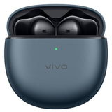 Wireless Dual Mic Tws Air Earphones with Noise Reduction - Blue - Close-Up Angle
