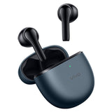 Wireless Dual Mic Tws Air Earphones with Noise Reduction - Blue - Low Angle