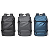 Travel Backpack for Men - Compact and Durable - Grey - Side View