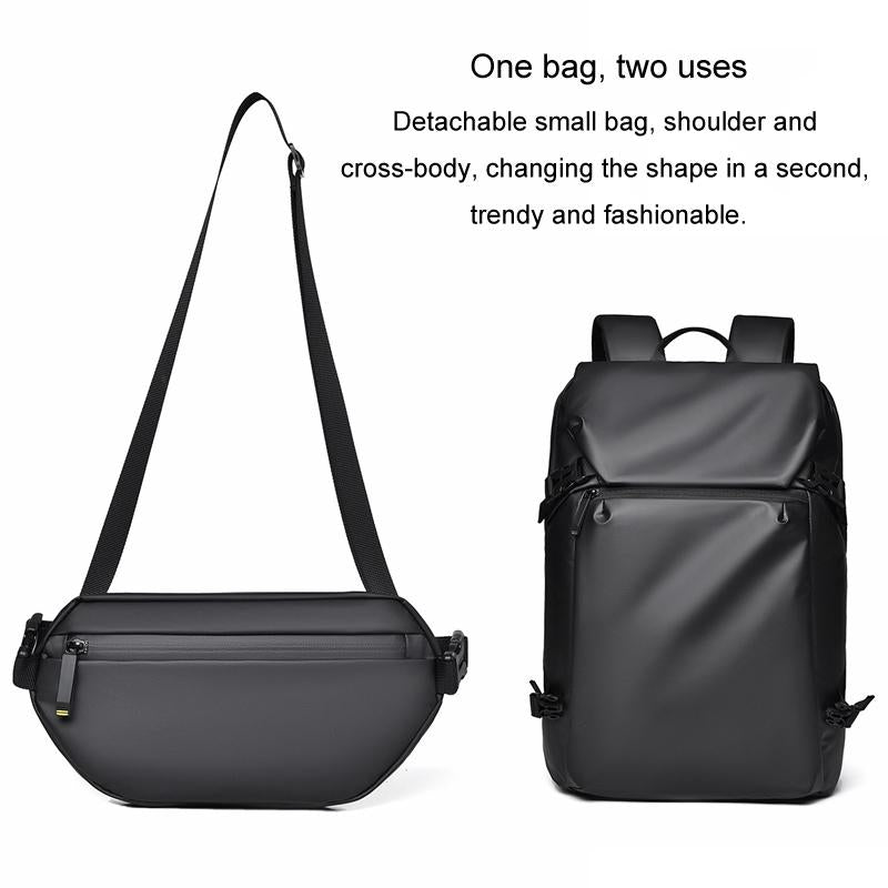 Travel Backpack for Men - Compact and Durable - Grey