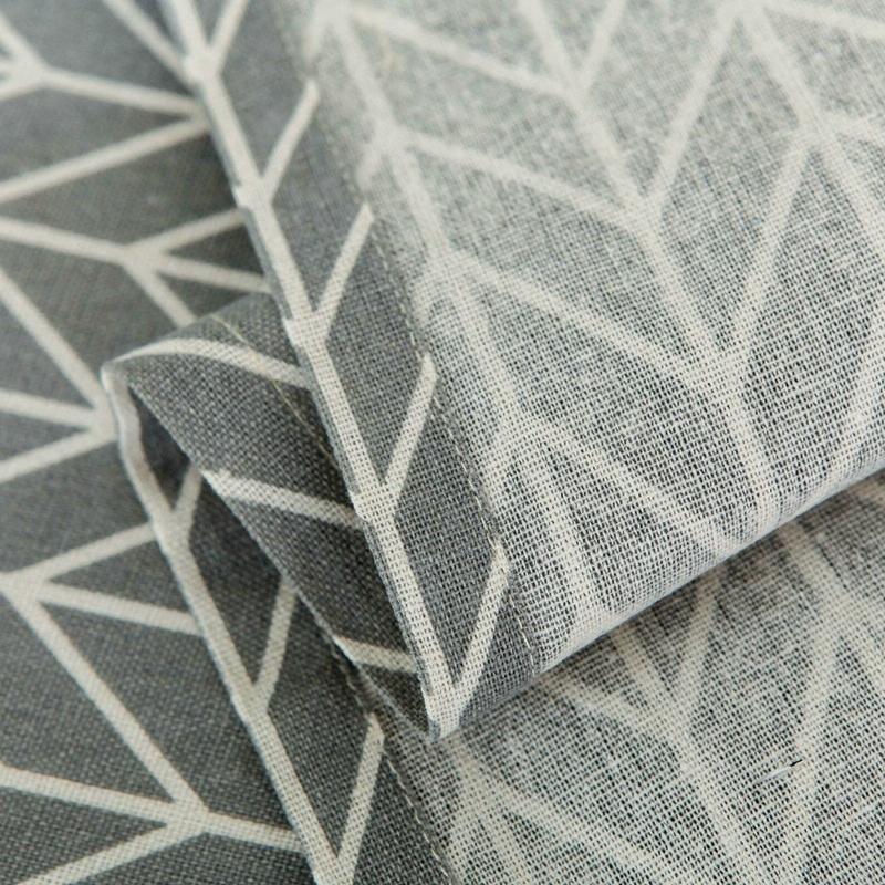 Universal Cotton Linen Microwave Dust Cover - Yellow Checkerboard