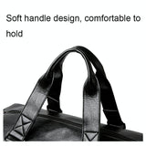Compact Travel Bag with Shoe Storage - Brown