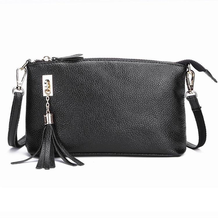 Fringed One Shoulder Bag For Women Large Capacity Casual - Navy Blue