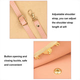Multifunctional Touch Screen Crossbody Bag - Deep Pink - Top-Down View