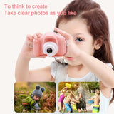 Mini Children Camera - Dual Hd Camera with 2.0 Lcd Screen - Blue - 45-Degree Angle