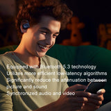 Crystal Air Conduction Bluetooth Earphones - Openbuds Ows - Navy