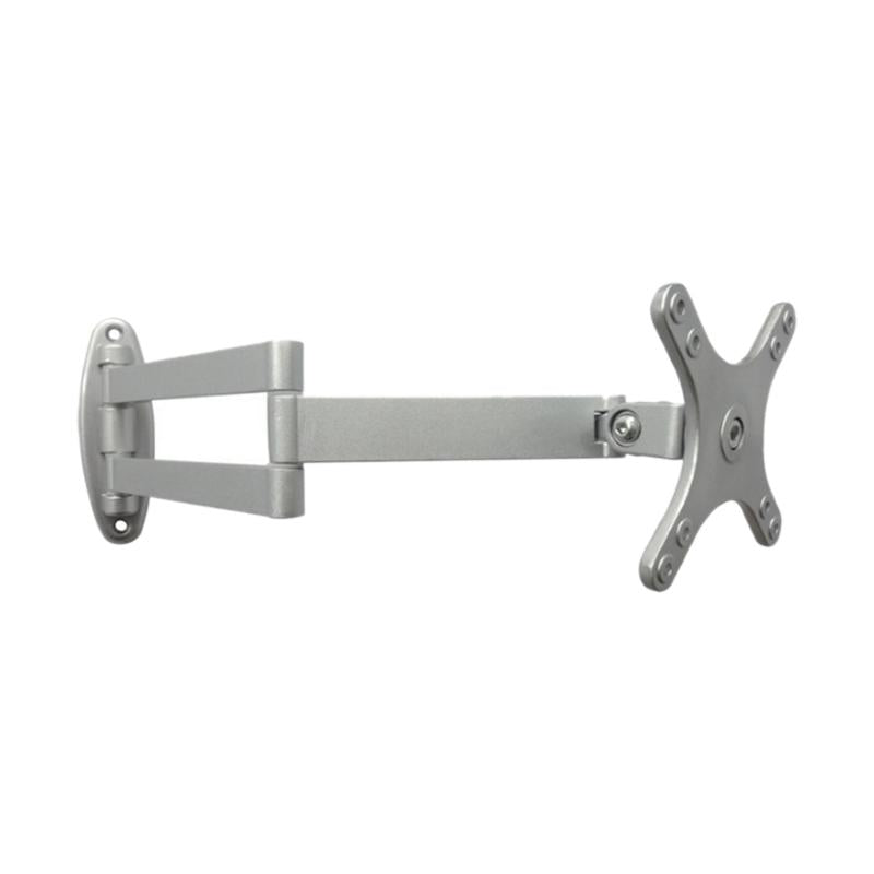 Universal Swivel Wall Mount for Computer Monitors - Silver