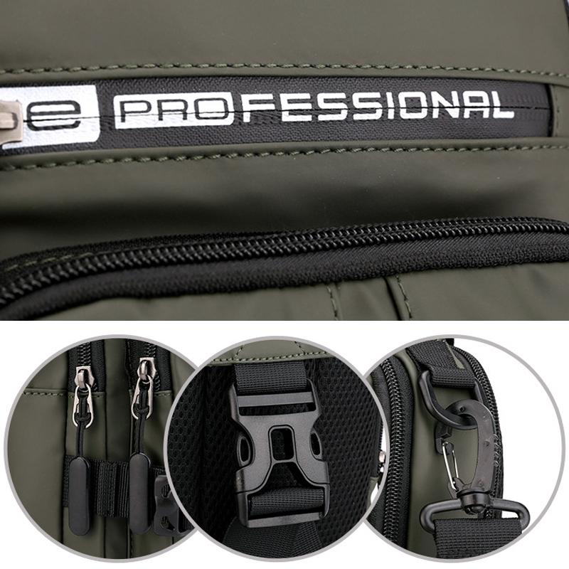 Men Chest Bag Shoulder Messenger Bag - Dark Blue