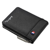 Large Multi Card Slot Organ Card Bag With Zip Coin Purse - Black