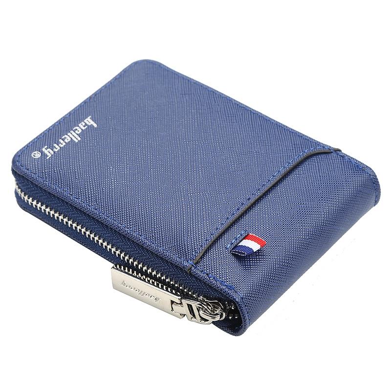 Large Multi Card Slot Organ Card Bag With Zip Coin Purse - Black