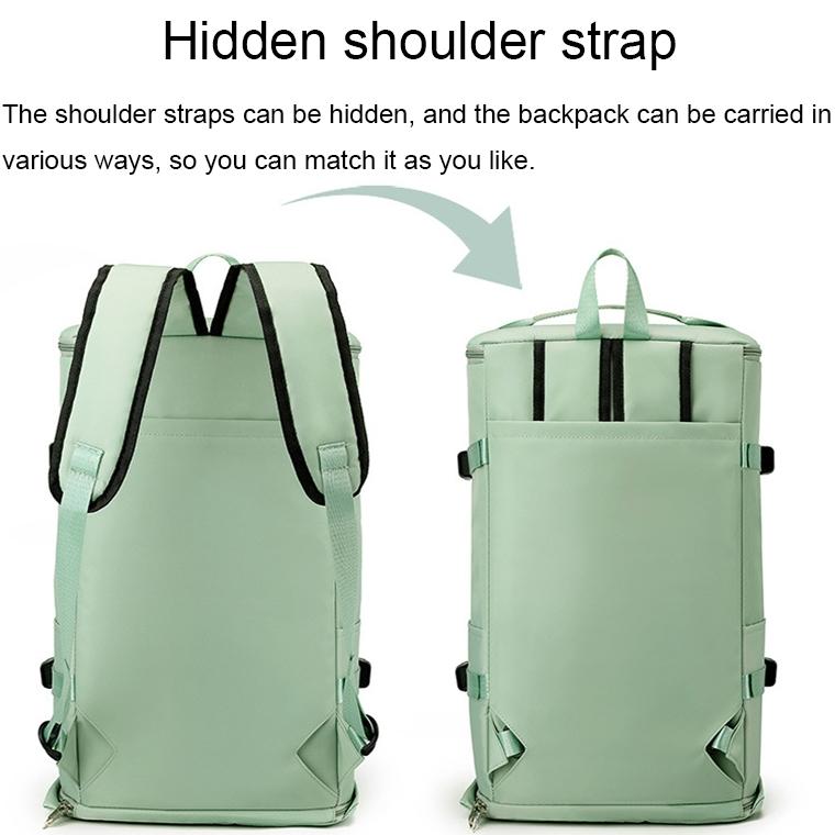 Waterproof Gym Bag - Shoe Compartment Included - Light Green
