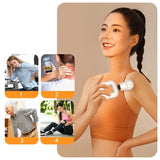 Portable Wireless Fascia Gun For Muscle Relaxation - Black - Rear View