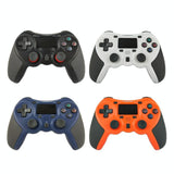 Wireless Bluetooth Game Controller for Ps4 - Rubberized - Blue - Top-Down View