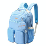 Lightweight Canvas Backpack - Compact and Durable - Deep Blue 2 - Front View