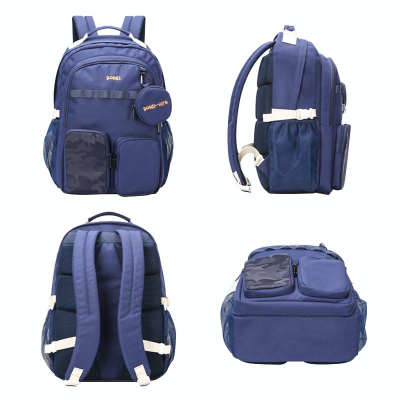 Lightweight Canvas Backpack - Compact and Durable - Deep Blue 2