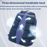 Lightweight Canvas Backpack - Compact and Durable - Deep Blue 2 - Close-Up Angle