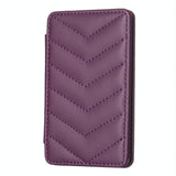 Wave Pattern Card Bag Back Sticker For Mobile Phones - Pink