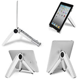 Triangle Cooling Bracket for Tablets Laptops and Desktops - White - Top-Down View