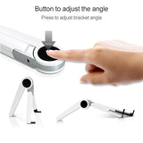 Triangle Cooling Bracket for Tablets Laptops and Desktops - White - Rear View
