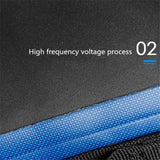 60L Waterproof Backpack For Swimming Diving Surfing Large Capacity Mountaineering Bag - Blue - Rear View