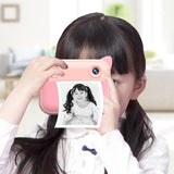 2.4 Hd Screen Kids Thermal Printing Camera - no Memory Card - Pink - Rear View