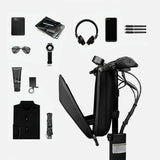Waterproof Hard Shell Bag for Xiaomi No.9 Electric Scooter - Front Storage for Folding Car - Gray - Side View