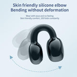 Wireless Bone Conduction Earphone - Single Ear Clamp Design - White