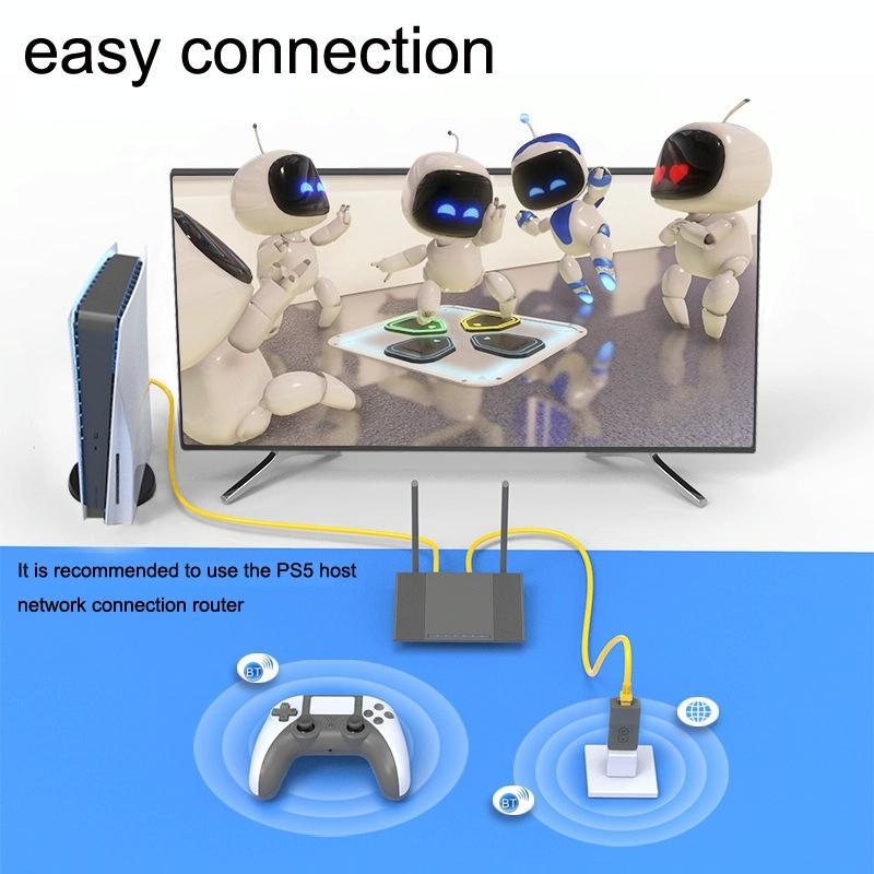 Wireless Bluetooth Game Controller for Ps5 / Ps4 / Pc - Black + Black