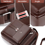 Large Capacity Men Retro Messenger Bag - Brown