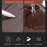 Large Capacity Men Retro Messenger Bag - Brown - Close-Up Angle