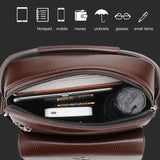 Large Capacity Men Retro Messenger Bag - Brown - Low Angle
